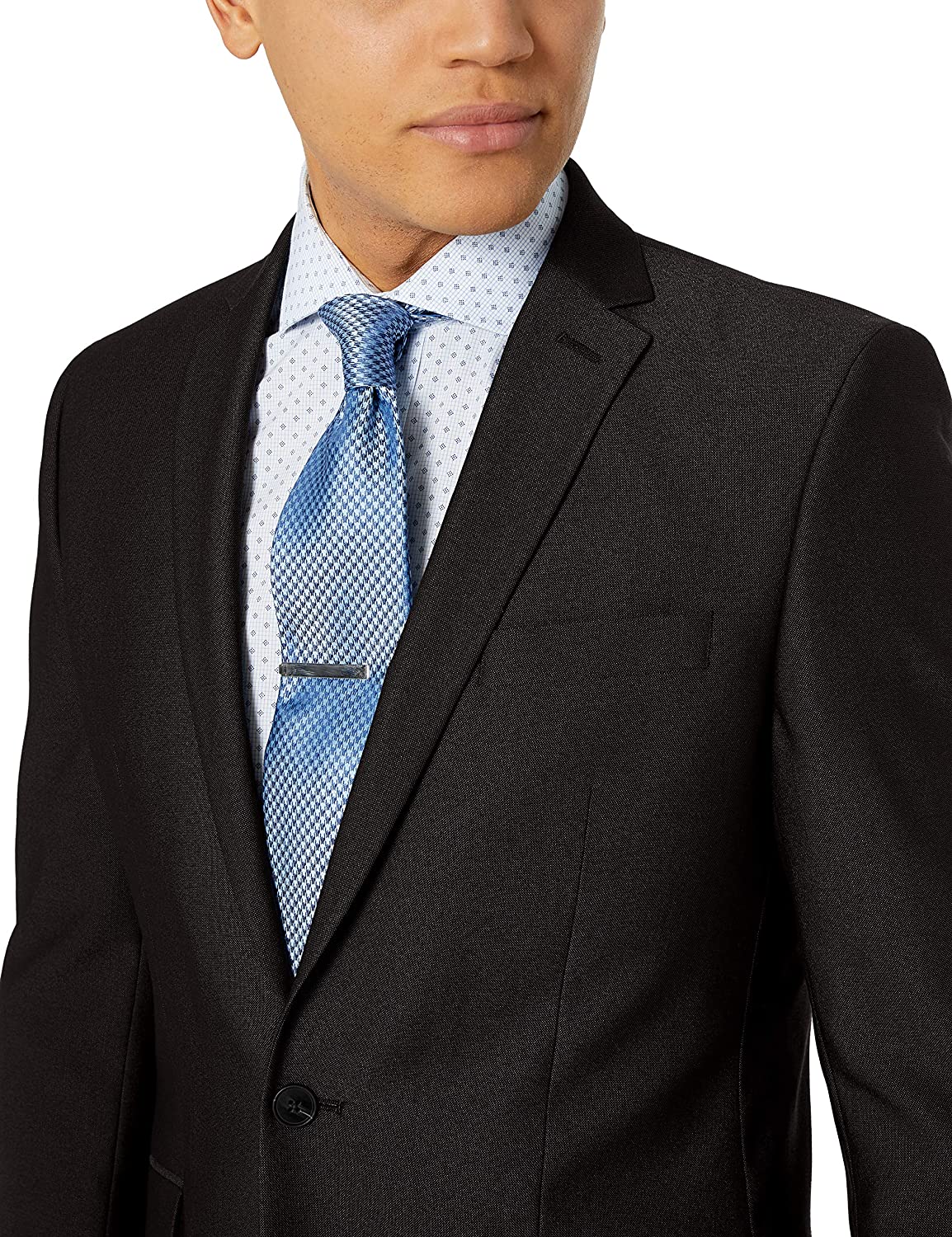 Unlisted by Kenneth Cole Men's 2 Button Slim Fit Suit with Hemmed Pant