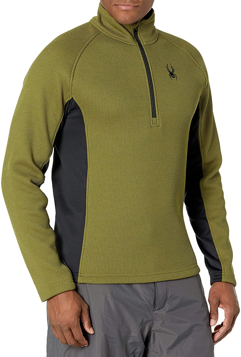 Spyder Active Sports Men's Outbound Half Zip Mid-Weight Mock Neck Sweater