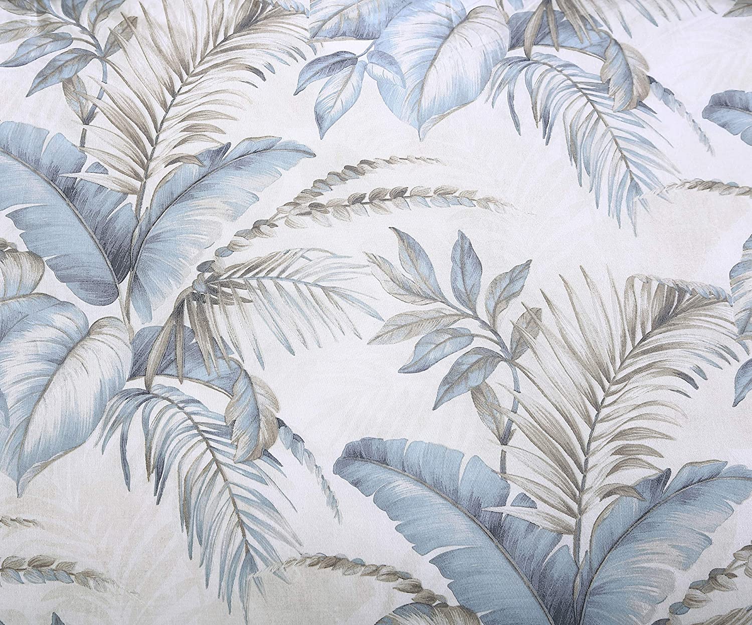 Tommy Bahama | Bakers Bluff Collection | Comforter Set - 100% Cotton, Ultra-Soft & Breathable, Reversible Bedding with Matching Shams, Queen, Blue