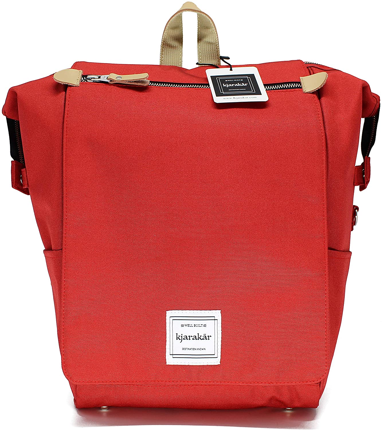 KJARAKÄR Backpack | Classic & Premium Styles | Metal Zippers | Leather Accessories | Gym, Work, School, Diaper Bag