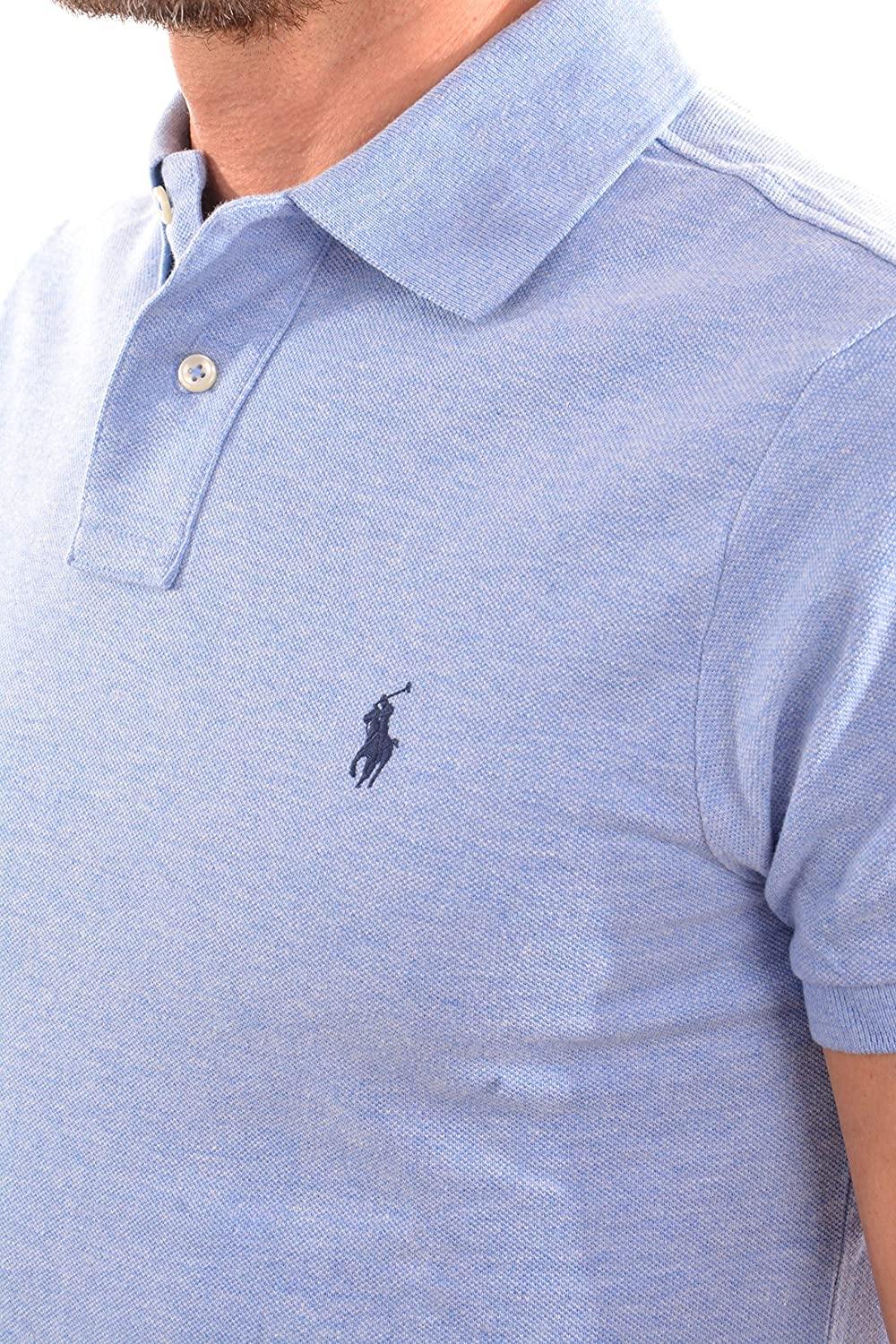 Polo RL Men's Custom Slim Fit Mesh Pony Shirt