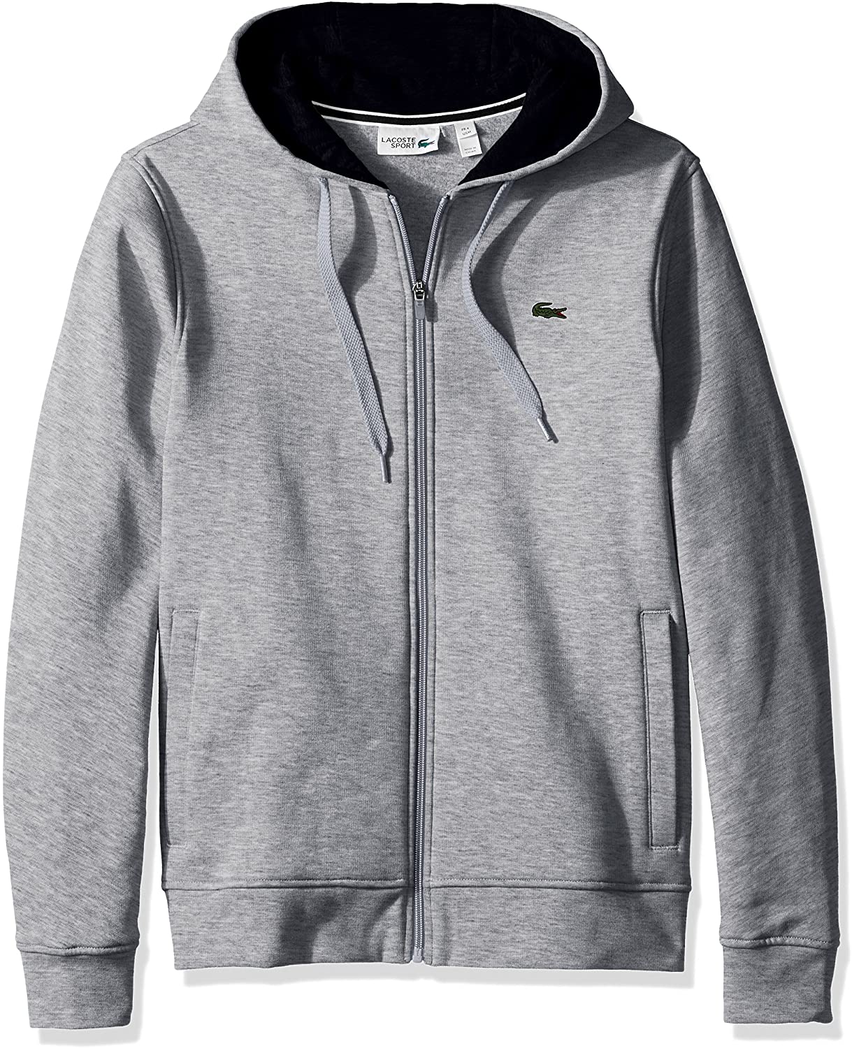Lacoste Mens Sport Long Sleeve Fleece Full Zip Hoodie Sweatshirt