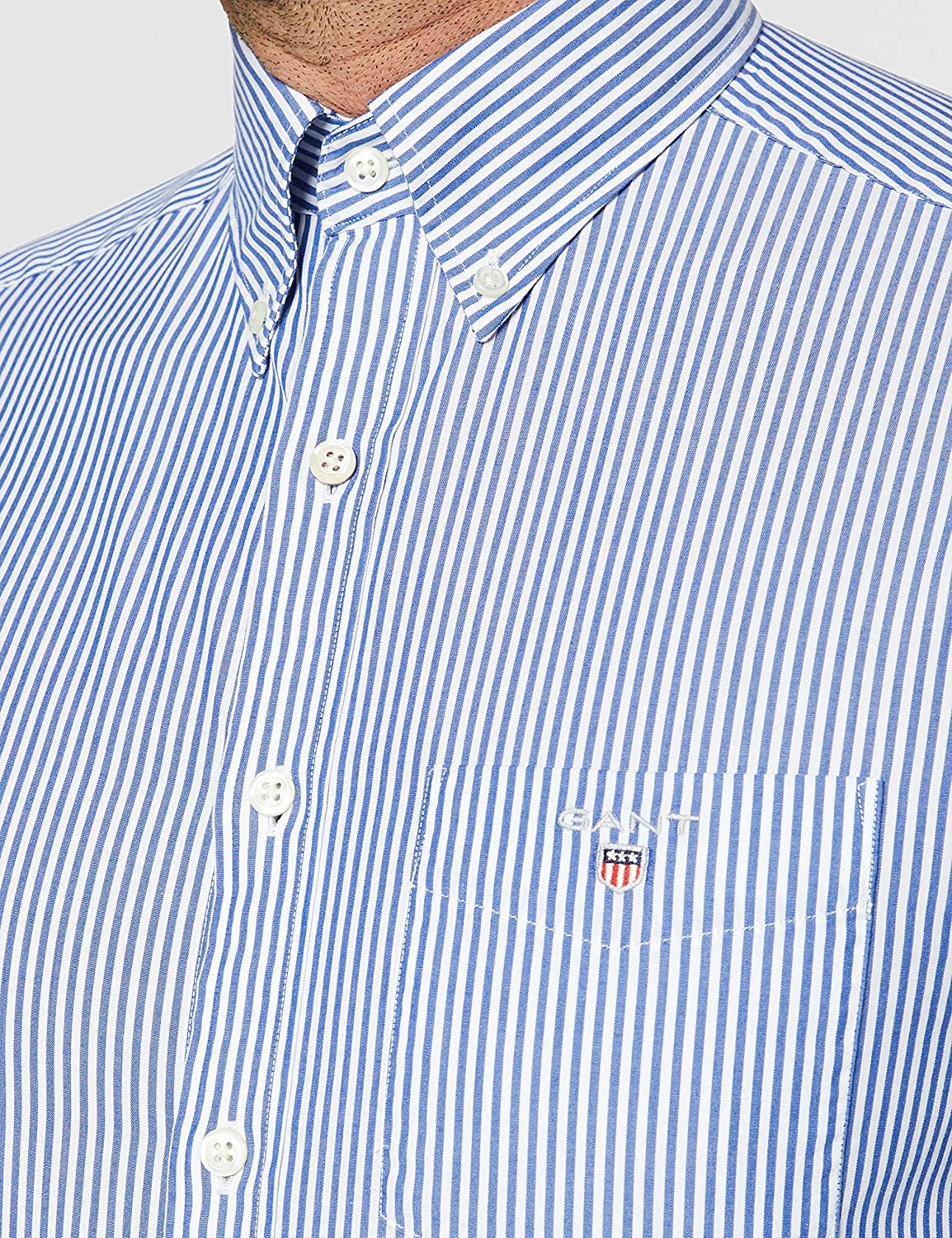 GANT Men's Classic Broadcloth Banker Stripe Shirt - JOY2ESpree