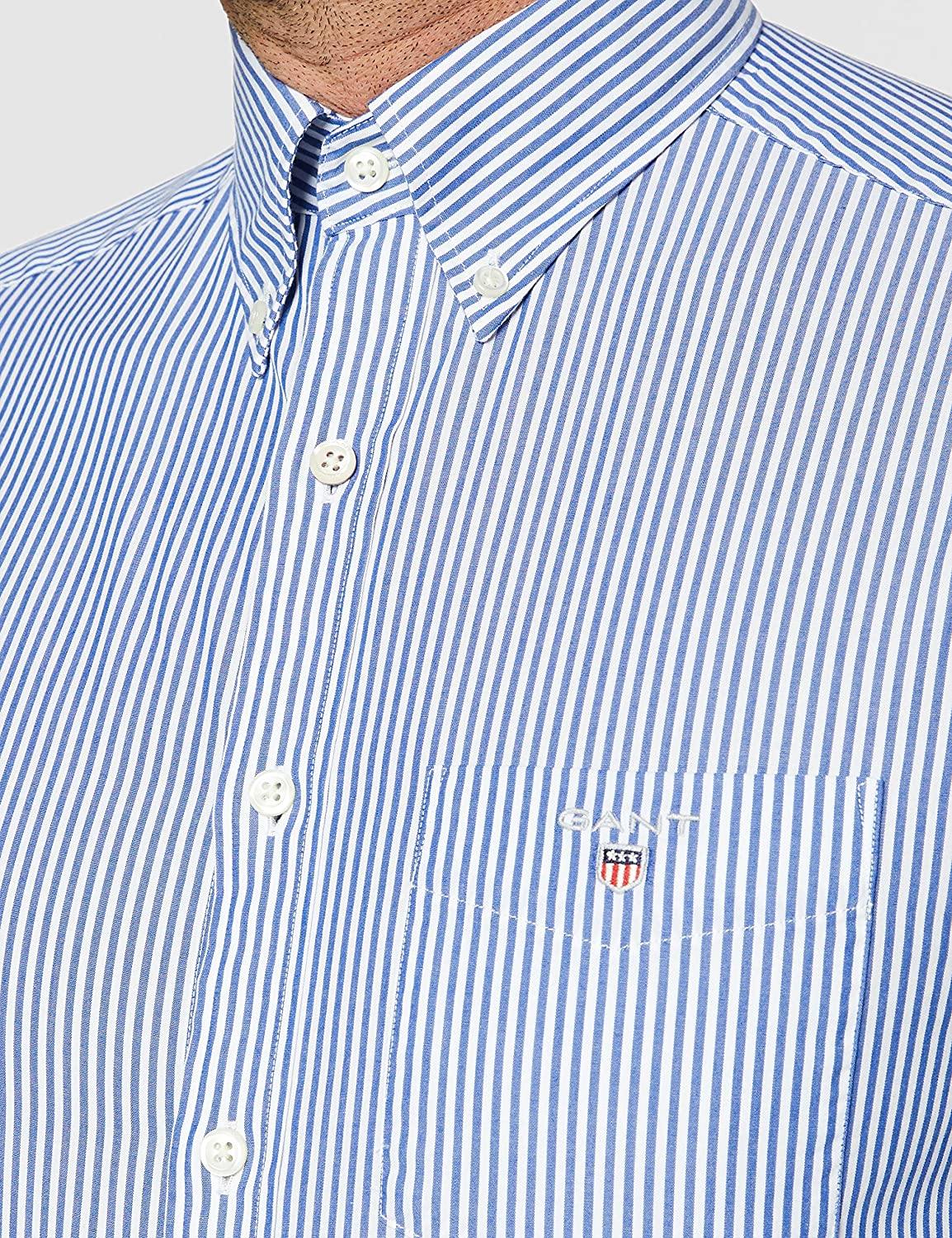 GANT Men's Classic Broadcloth Banker Stripe Shirt - JOY2ESpree