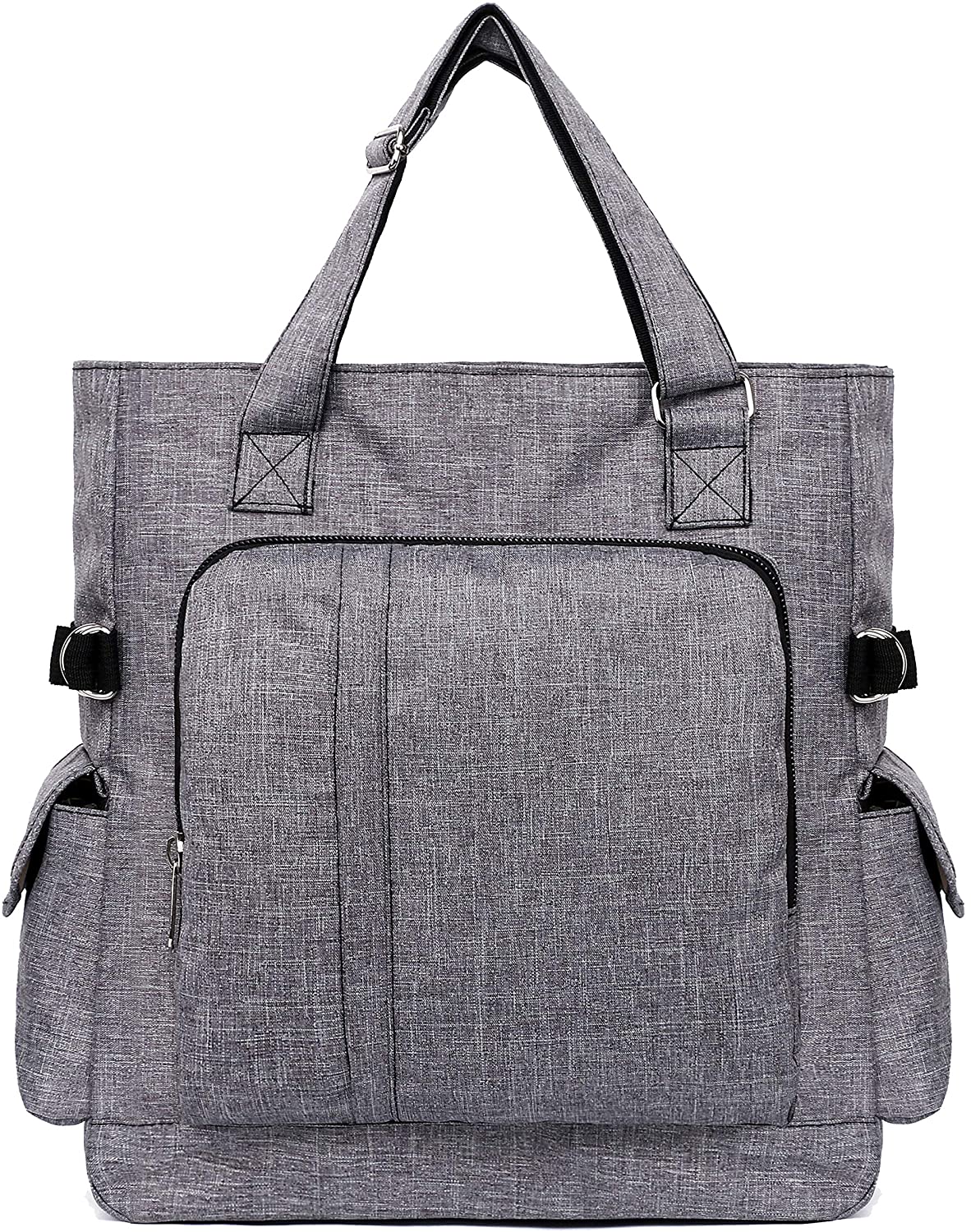 Canvas Tote Bag Waterproof Nylon Multi Pocket Shoulder Bags Laptop Work Bag Teacher Purse and Handbags for Women & Men
