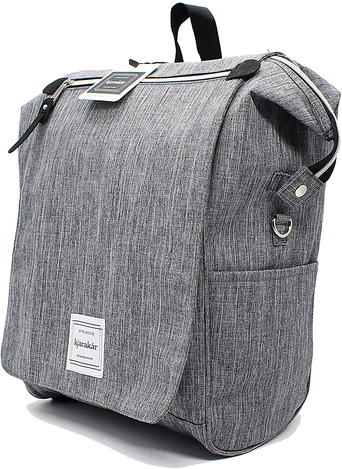 KJARAKÄR Backpack | Classic & Premium Styles | Metal Zippers | Leather Accessories | Gym, Work, School, Diaper Bag