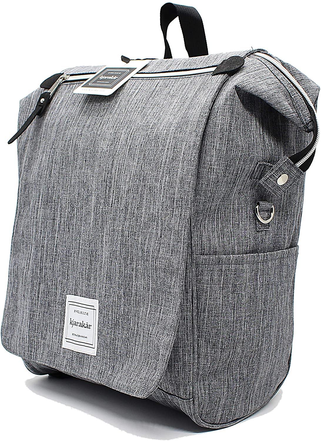 KJARAKÄR Backpack | Classic & Premium Styles | Metal Zippers | Leather Accessories | Gym, Work, School, Diaper Bag - JOY2ESpree