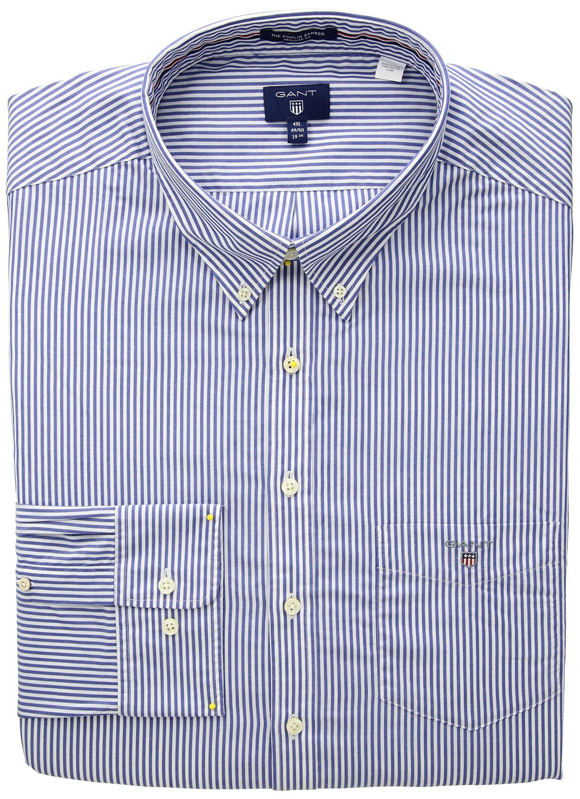 GANT Men's Classic Broadcloth Banker Stripe Shirt - JOY2ESpree