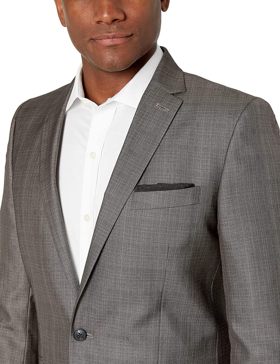 Unlisted by Kenneth Cole Men's 2 Button Slim Fit Suit with Hemmed Pant