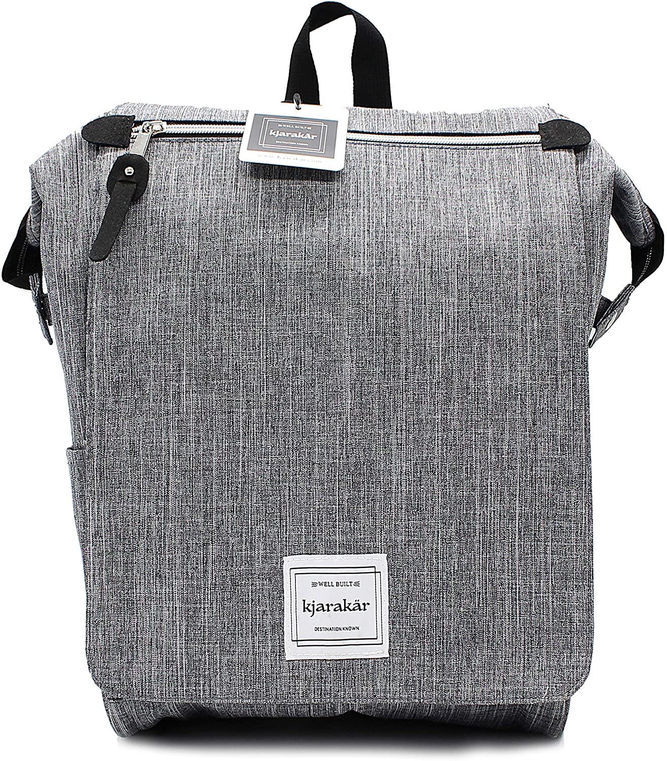 KJARAKÄR Backpack | Classic & Premium Styles | Metal Zippers | Leather Accessories | Gym, Work, School, Diaper Bag