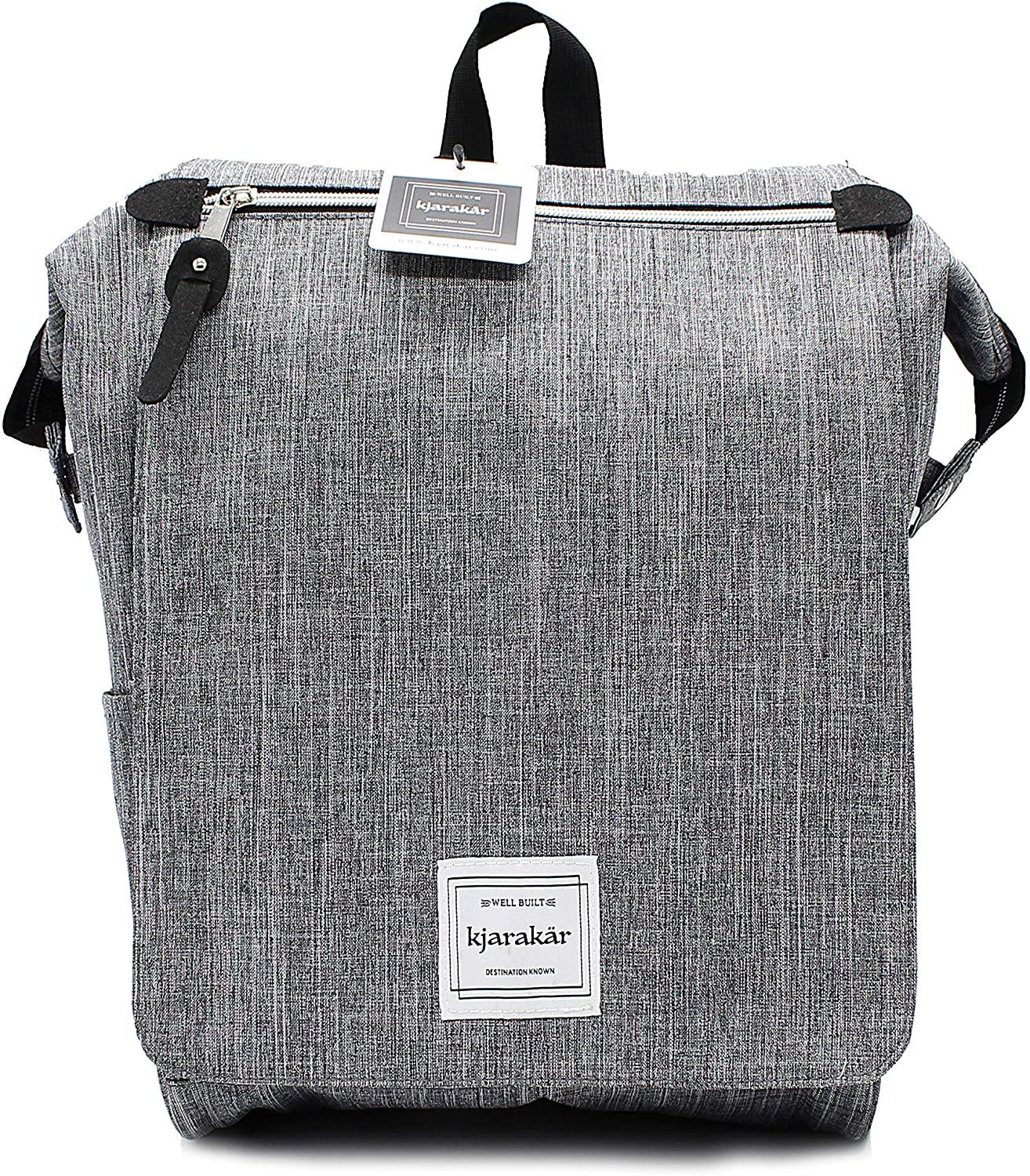 KJARAKÄR Backpack | Classic & Premium Styles | Metal Zippers | Leather Accessories | Gym, Work, School, Diaper Bag - JOY2ESpree