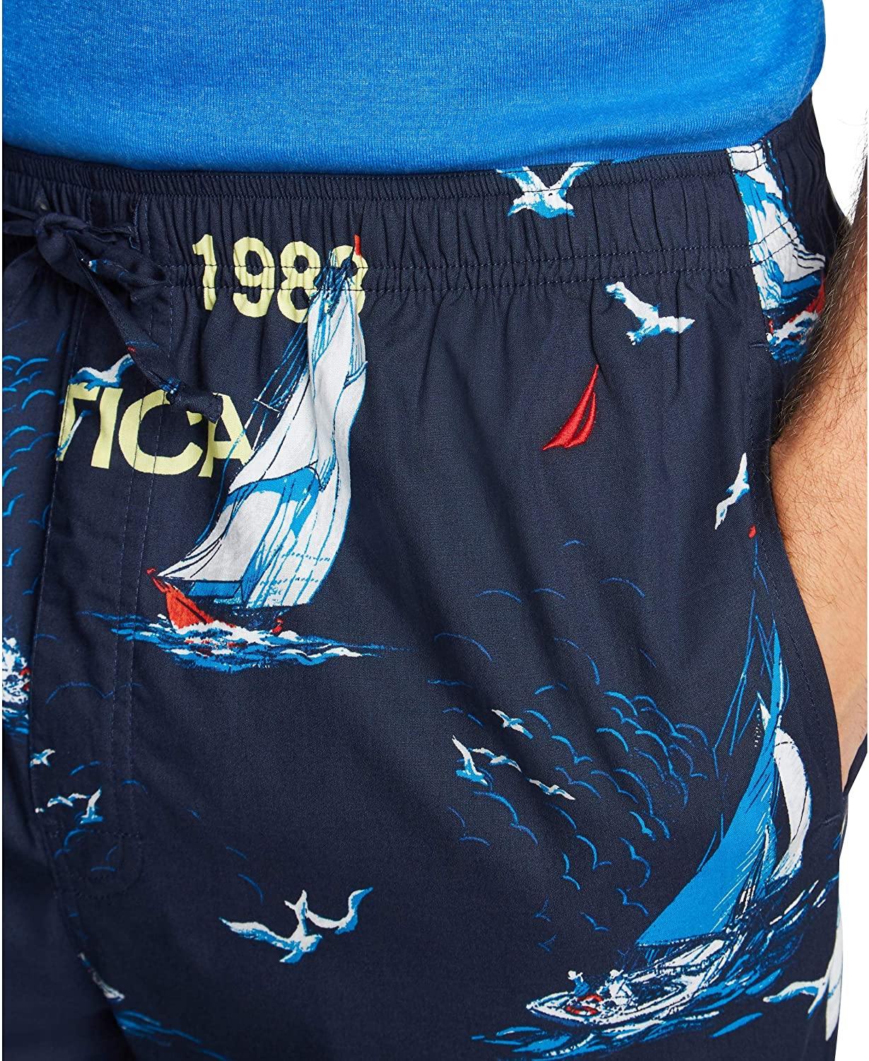Nautica Men's Soft Woven 100% Cotton Elastic Waistband Sleep Pajama Pant - JOY2ESpree