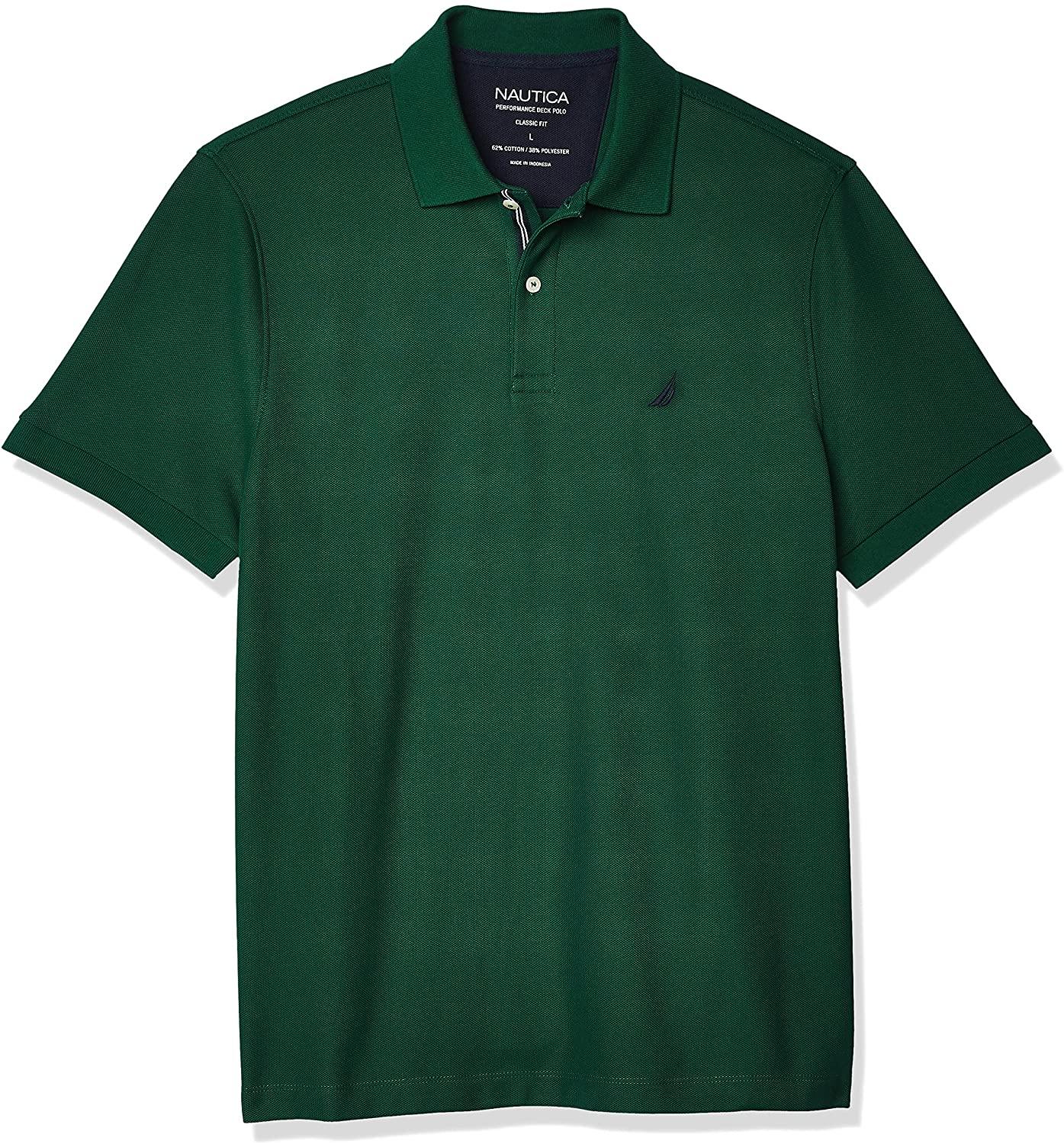 Nautica Men's Classic Short Sleeve Solid Polo Shirt - JOY2ESpree