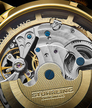 
                        
                          Muat gambar ke penampil Galeri, Stührling Original Mens Watch Stainless Steel Automatic, Skeleton Dial, Dual Time, AM/PM Sun Moon,Genuine Leather Strap 371 Watches for Men Series
                        
                      