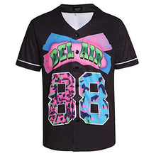 
                        
                          Muat gambar ke penampil Galeri, MOLPE 90s Hip Hop Clothing for Men and Women, Unisex Bel Air 23 Baseball Jersey, Mens Printed Urban Shirts for Party
                        
                      