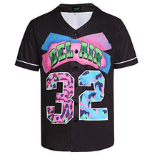 
                        
                          Muat gambar ke penampil Galeri, MOLPE 90s Hip Hop Clothing for Men and Women, Unisex Bel Air 23 Baseball Jersey, Mens Printed Urban Shirts for Party
                        
                      