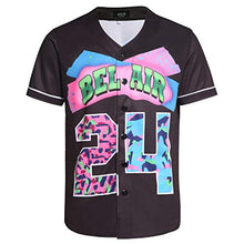 
                        
                          Muat gambar ke penampil Galeri, MOLPE 90s Hip Hop Clothing for Men and Women, Unisex Bel Air 23 Baseball Jersey, Mens Printed Urban Shirts for Party
                        
                      
