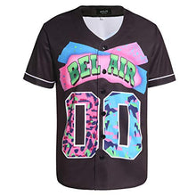 
                        
                          Muat gambar ke penampil Galeri, MOLPE 90s Hip Hop Clothing for Men and Women, Unisex Bel Air 23 Baseball Jersey, Mens Printed Urban Shirts for Party
                        
                      