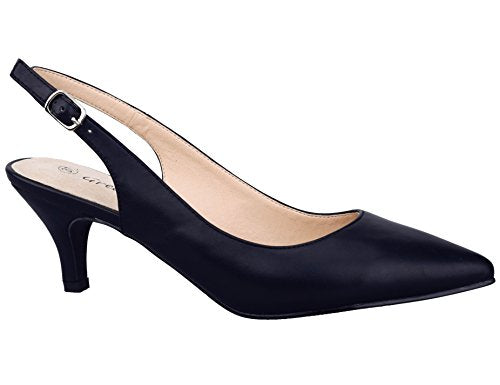 Greatonu Womens Slingback Dress Pump