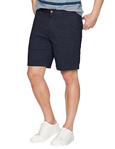 Nautica Men's Classic Fit Flat Front Stretch Solid Chino Deck Short - JOY2ESpree