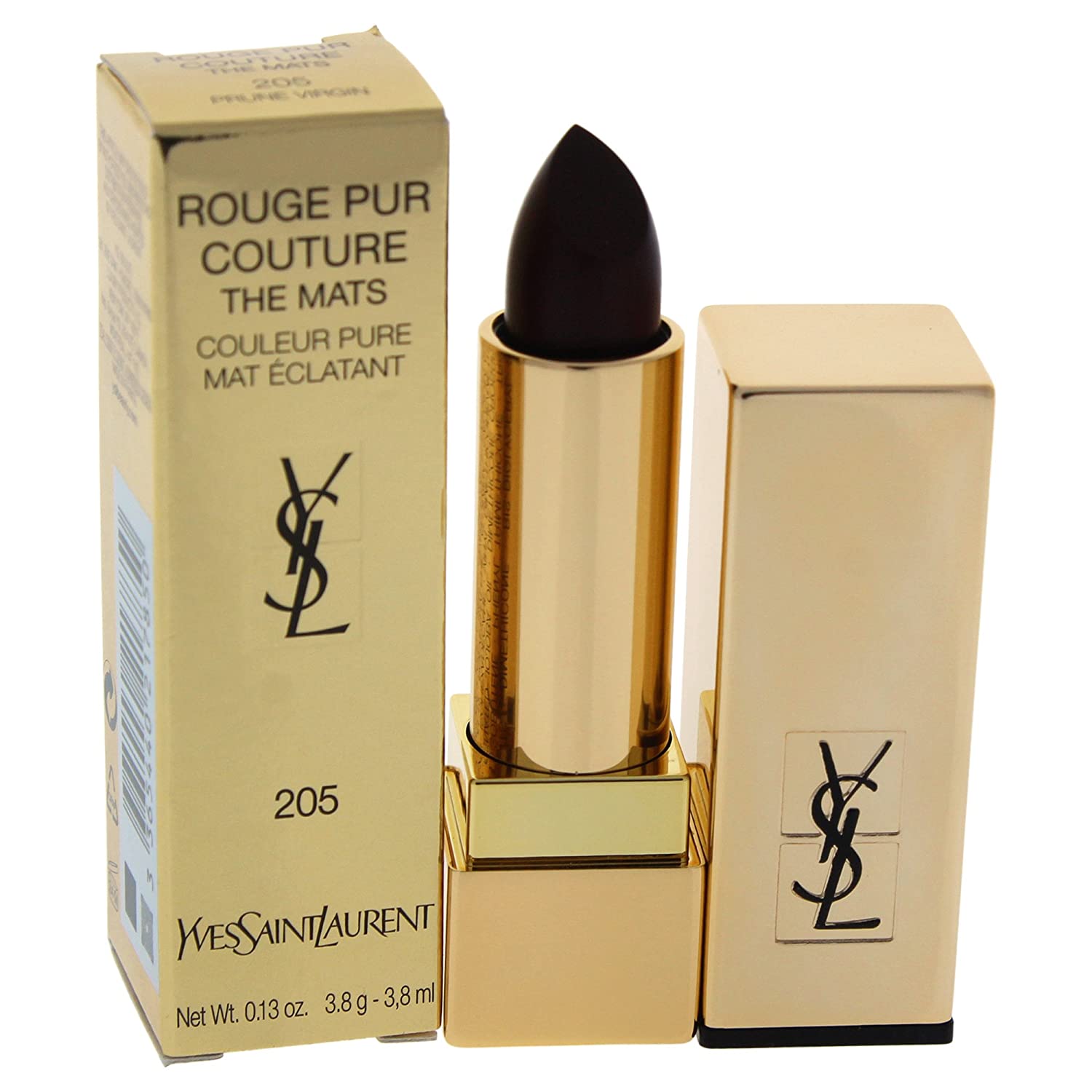 Yves Saint Laurent Rouge Pur Couture The Mats - # 205 Prune Virgin By Yves Saint Laurent for Women - 0.13 Oz Lipstick, 0.13 Oz