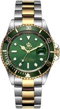 
                        
                          Cargar imagen en el visor de la galería, Mens Luxury Watches Ceramic Bezel Sapphire Glass Luminous Quartz Silver Gold Two Tone Stainless Steel Watch
                        
                      