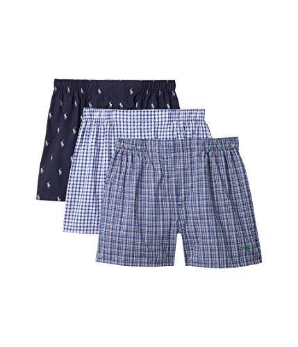 Polo Ralph Lauren Men's 3-Pack Classic Fit Packaged Woven Boxers