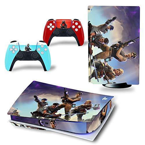 PS5 Console Skin and PS5 Controller Skins Set, Playstation 5 Skin Wrap Decal Sticker PS5 Disk Edition, Game Decal Kit (Disk Edition) - JOY2ESpree