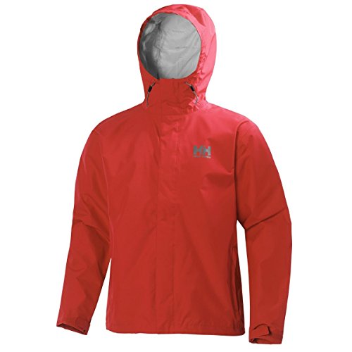 Helly Hansen Men's Seven J Waterproof, Windproof, and Breathable Rain Jacket with Hood