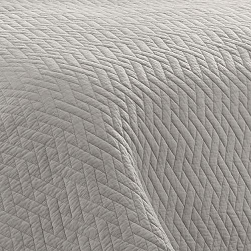 Tommy Bahama Chevron Quilt Set, Full/Queen, Pelican Gray