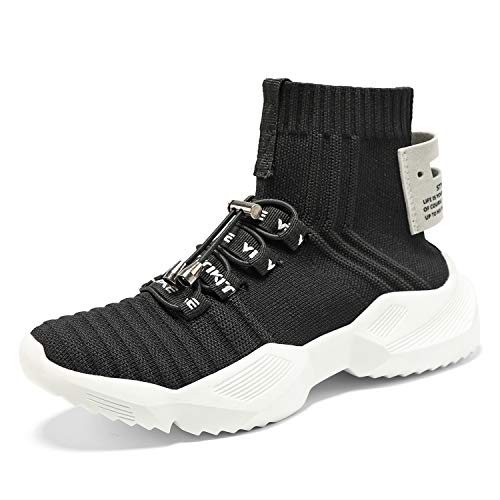 Women's Walking Shoes Running Shoes Socks Platform Fashion Mesh Sneakers Air Cushion Athletic Gym Casual Loafers Dance Hip-hop Shoes