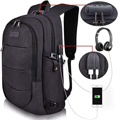 Travel Laptop Backpack Water Resistant Anti-Theft Bag with USB Charging Port - JOY2ESpree