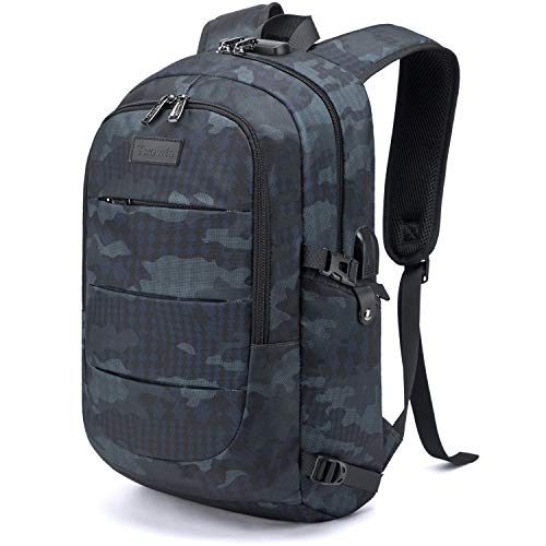 Travel Laptop Backpack Water Resistant Anti-Theft Bag with USB Charging Port