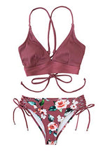 
                        
                          गैलरी व्यूवर में इमेज लोड करें, CUPSHE Women's Lace Up Bikini Swimsuit Adjustable Shoulder Straps Sets
                        
                      