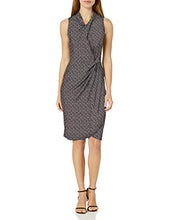 
                        
                          Muat gambar ke penampil Galeri, Amazon Brand - Lark &amp; Ro Women's Sleeveless Crossover Twist Neck Faux Wrap Dress
                        
                      