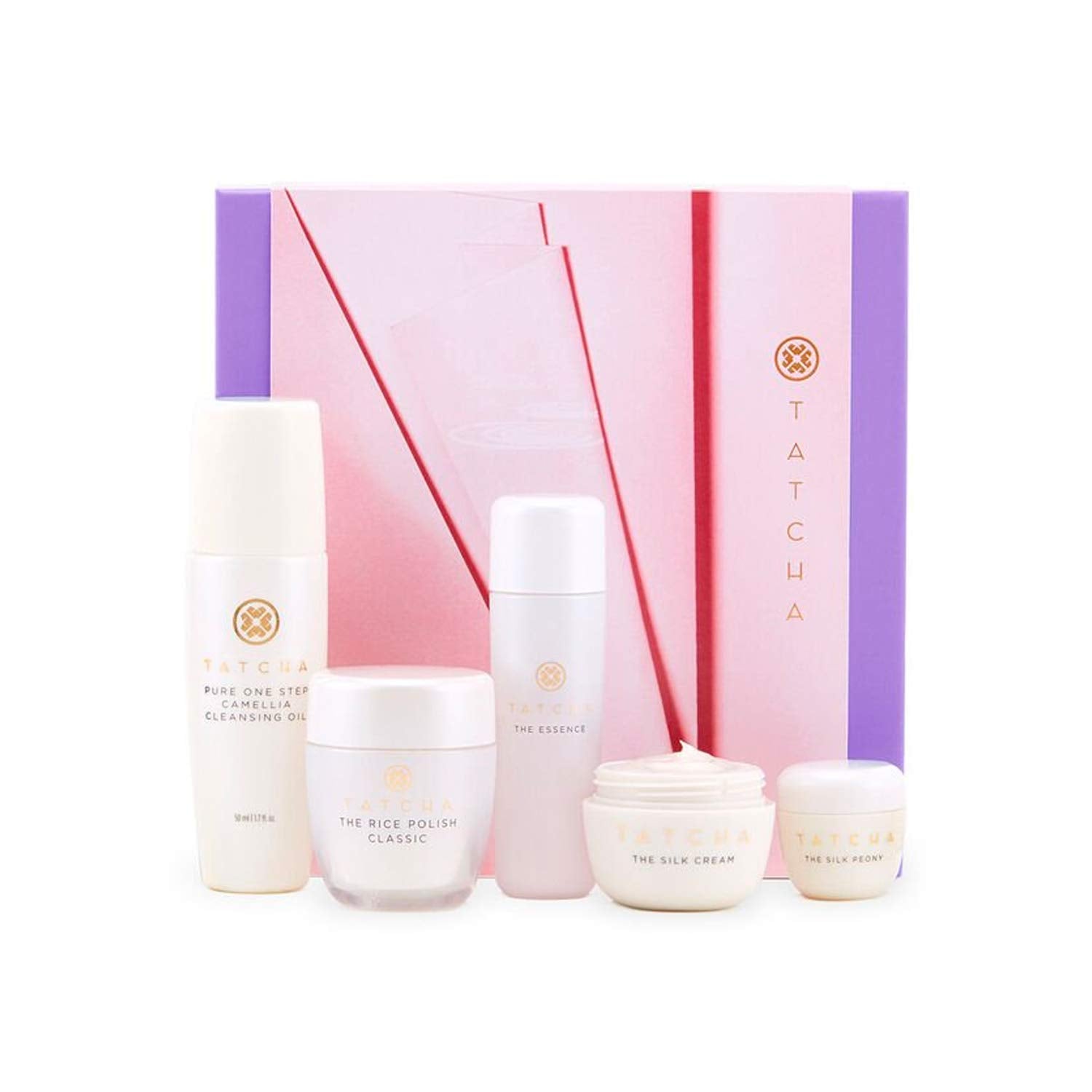 Tatcha The Starter Ritual Set - Balancing for Normal to Oily Skin: Includes Pure One Step Camellia Cleansing Oil, Rice Polish
