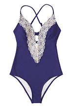
                        
                          Muat gambar ke penampil Galeri, CUPSHE Fashion Women's Ladies Vintage Lace Bikini Sets Beach Swimwear Bathing Suit
                        
                      