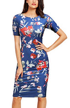 
                        
                          Load image into Gallery viewer, FORTRIC Women Printing Church Business Office Work Elegant Bodycon Pencil Dress
                        
                      