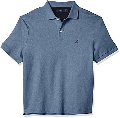 Nautica Men's Classic Fit Short Sleeve Solid Soft Cotton Polo Shirt - JOY2ESpree
