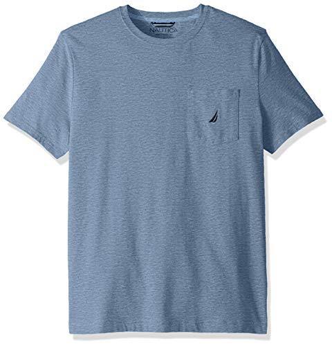 Nautica Men's Solid Crew Neck Short-Sleeve Pocket T-Shirt - JOY2ESpree