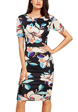 
                        
                          Load image into Gallery viewer, FORTRIC Women Printing Church Business Office Work Elegant Bodycon Pencil Dress
                        
                      