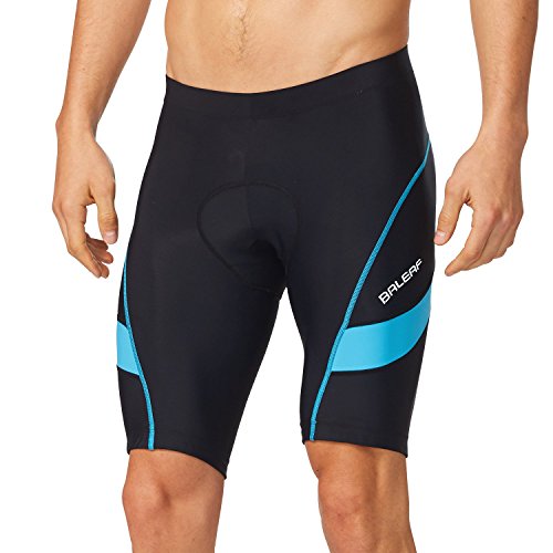 BALEAF Men's Bike Shorts Padded Cycling Bicycle Road Bike Tights Biker Pockets UPF 50+