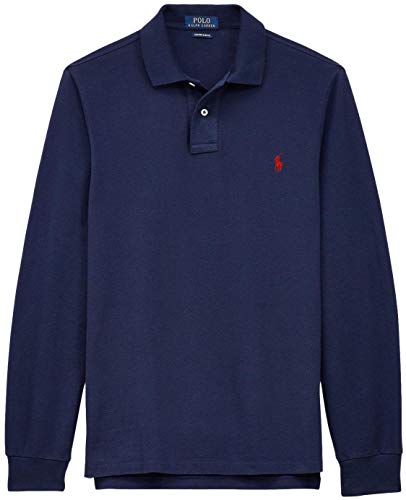 POLO RALPH LAUREN Men's Long Sleeve Mesh Polo Shirt