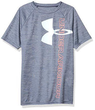 
                        
                          Load image into Gallery viewer, Under Armour Boys' Tech Split Logo Hybrid T-Shirt - JOY2ESpree
                        
                      