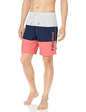 
                        
                          画像をギャラリービューアに読み込む, Nautica Men's Quick Dry Classic Logo Tri-Block Series Swim Trunk - JOY2ESpree
                        
                      