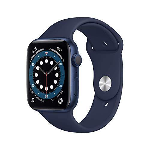 Apple Watch Series 6 (GPS, 44mm) - Space Gray Aluminum Case with Black Sport Band (Renewed) - JOY2ESpree
