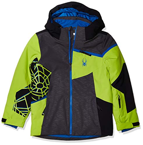 Spyder Boy’s Challenger Ski Jacket – Kids Full Zip Hooded Winter Coat