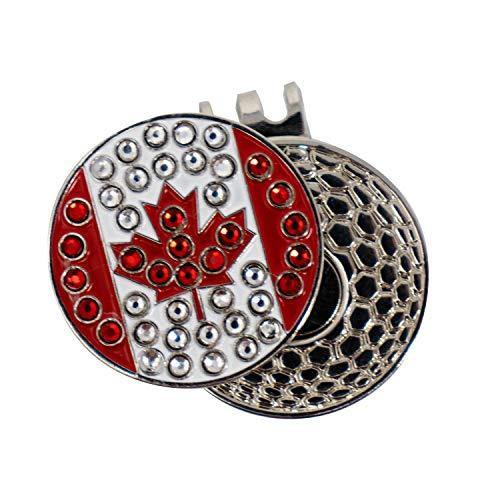 DA VINCI Magnetic Golf Hat Clip with 1 Inch Bling Metal Golf Ball Marker - JOY2ESpree