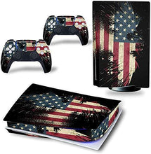 
                        
                          Load image into Gallery viewer, YK MALL PS5 Console PS5 Stickers Vinyl America Flag Skin Pattern Decals Skin Sticker - JOY2ESpree
                        
                      