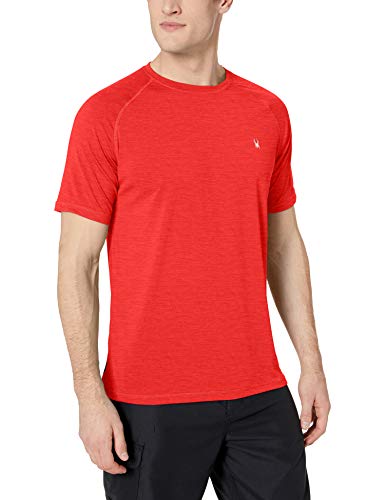 Spyder Men's Hydro Stretch Swim T-Shirt - Quick Dry Short Sleeve Rash Guard Tee